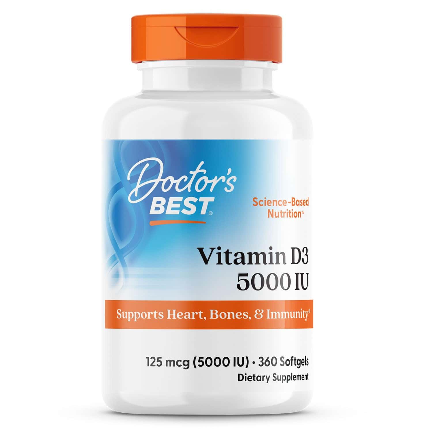 Doctor's Best Vitamin D3 5000 Iu | 360 Count
