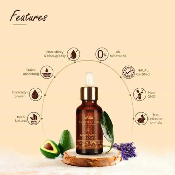 Vasu Facial Beauty Oil With Kumkumadi Tailam - 25 Ml