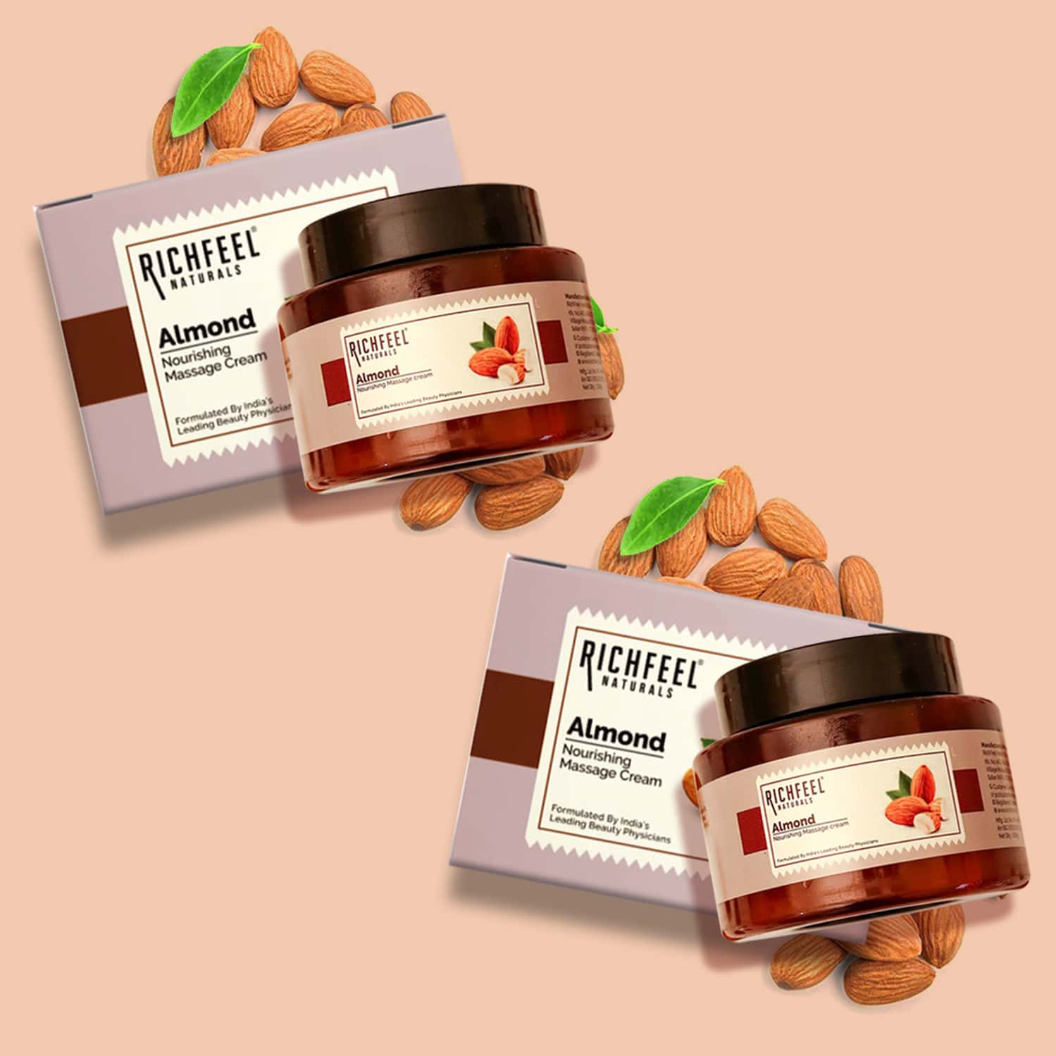Almond Nourishing Massage Cream 100 G Pack Of 2
