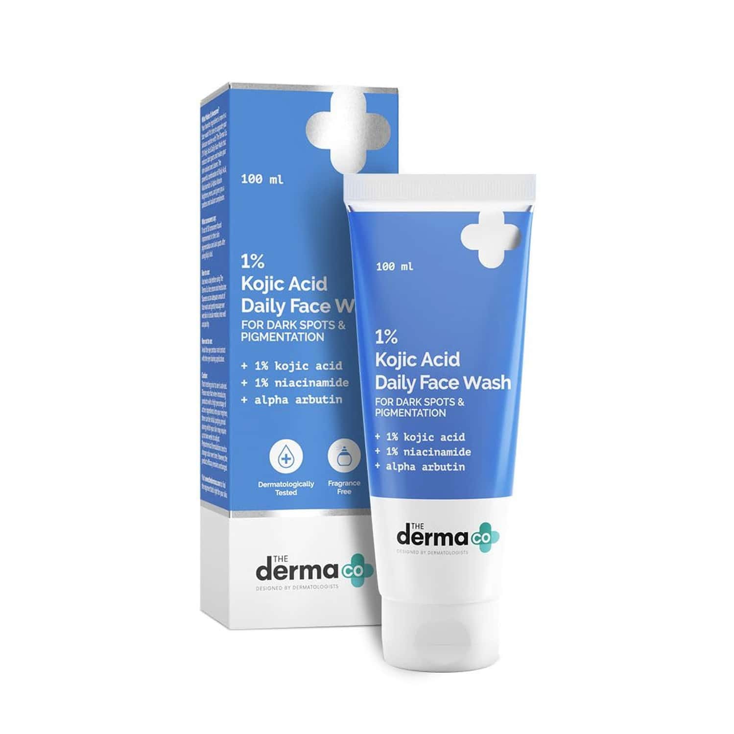 The Derma Co 1%kojic Acid Face Wash - Reduces Dark Spots Pigmentation & Blemishes - 100ml