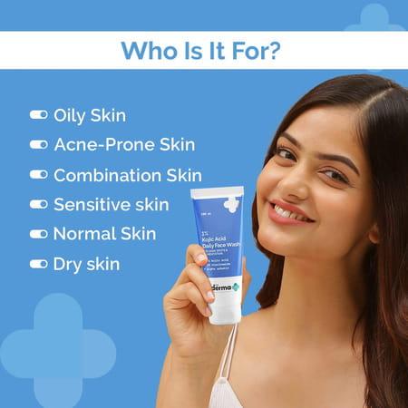 The Derma Co 1%Kojic Acid Face Wash - Reduces Dark Spots Pigmentation & Blemishes - 100Ml