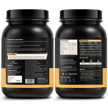Myfitfuel Hydrolyzed Whey Protein | 1 Kg | 30 Servings (Smooth Chocolate) | Paritally Pre Digested