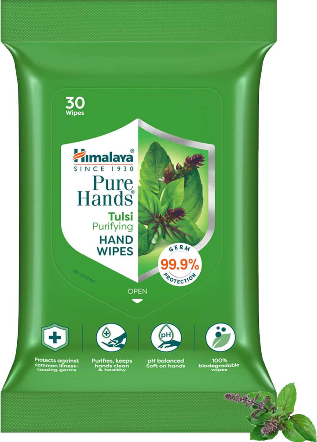 Himalaya Pure Hands | Tulsi | Hand Wipes | 30 Pulls