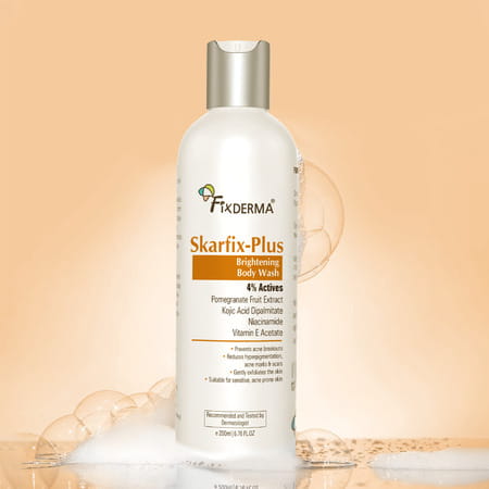 Fixderma Skarfix Plus Brightening Body Wash With 4% Actives With Kojic Acid & Niacinamide 200 Ml