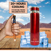 Outer Woods Insulin Cooler Bottle Case With 10 Mini Ice Gel Packs | 20+ Hrs Cooling | Large - Red