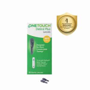 Onetouch Delica Plus Lancets | Pack Of 25 Lancets | For Use With Onetouch Delica Plus Lancing Device