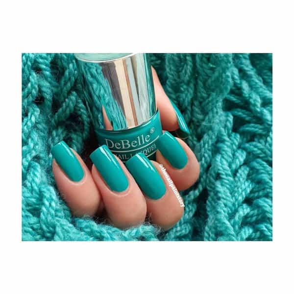 Debelle Fleur De Pearl Gel Nail Polish Gift Set Of 2 - Turquoise Blue - 16 Ml (8 Ml Each)