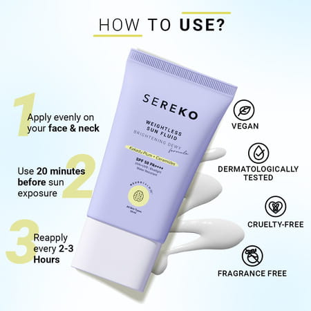 Sereko Weightless Sun Fluid Spf 50 Sunscreen 50 Ml