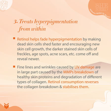 Sheneed Retinol Activated Anti-Aging Drink With Pure Vitamin A&C | Reduce Wrinkle-Vegan 30 Sachets