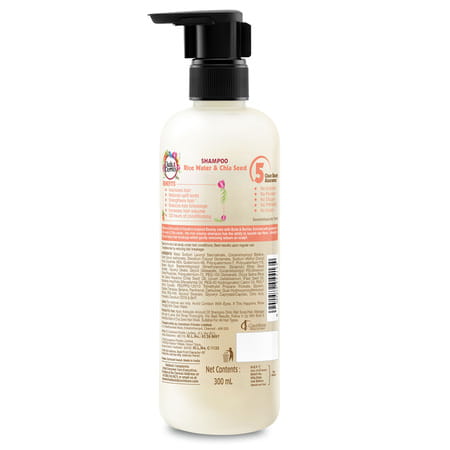 Buds & Berries Nourishment Shampoo With Rice Water And Chia Seeds | Strengthens Hair (300 Ml)