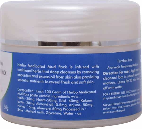 Ved Tattva Herbo Medicated Mud Pack 50Gms