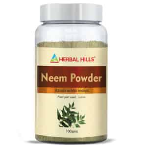 Herbal Hills Neem Powder | Neem Leaves Powder 100g Pack Of 5