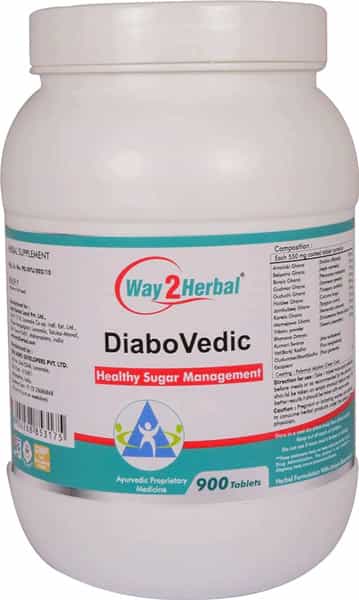 Way2herbal Diabovedic - 900 Tablets