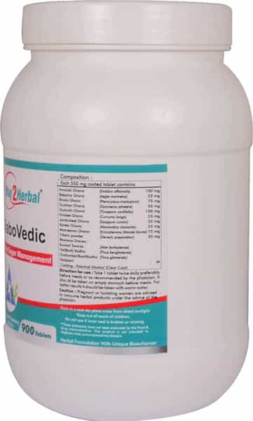 Way2herbal Diabovedic - 900 Tablets