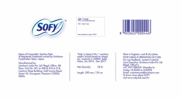 Sofy Bodyfit Extra Long Sanitary Pads - 18 Pads