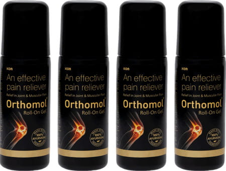 Orthomol Ayurvedic Pain Relief Roll On Gel 75 Gm (Pack Of 4)