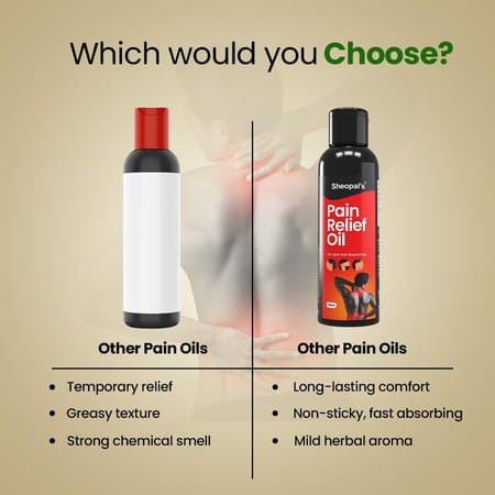 Sheopal'S Pain Relief Oil For Joint & Body Pain - 120 Ml