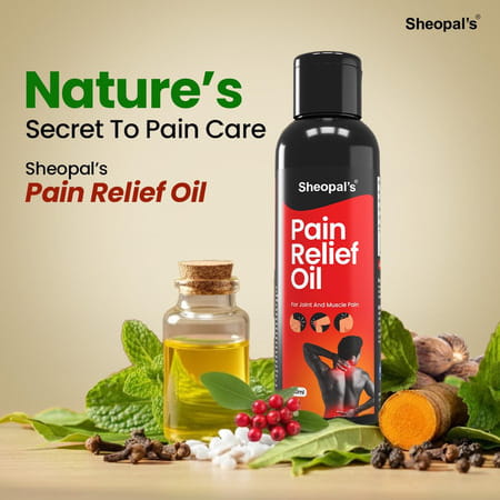 Sheopals Pain Relief Oil For Joint & Body Pain - 120 Ml