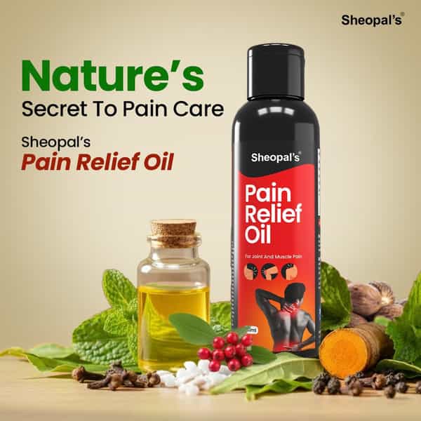 Sheopal's Pain Relief Oil For Joint & Body Pain - 120 Ml