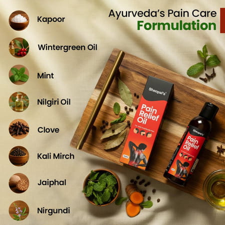 Sheopals Pain Relief Oil For Joint & Body Pain - 120 Ml