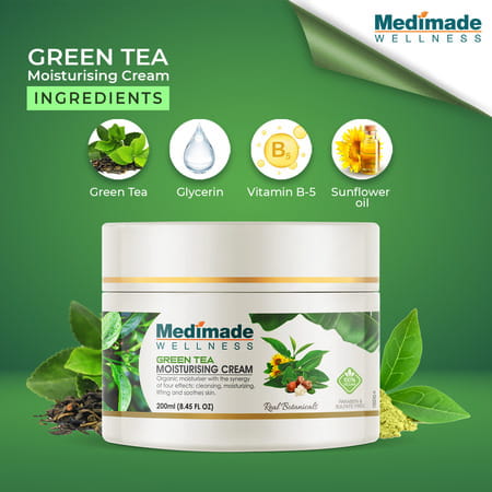 Medimade Fuji Matcha Green Tea Moisturising Cream - 200 Ml X 2 ( Pack Of 2 )