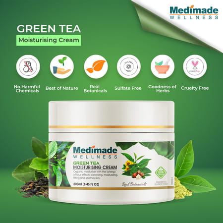 Medimade Fuji Matcha Green Tea Moisturising Cream - 200 Ml X 2 ( Pack Of 2 )