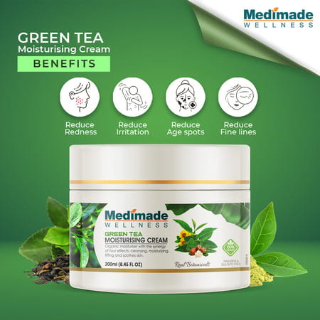 Medimade Fuji Matcha Green Tea Moisturising Cream - 200 Ml X 2 ( Pack Of 2 )