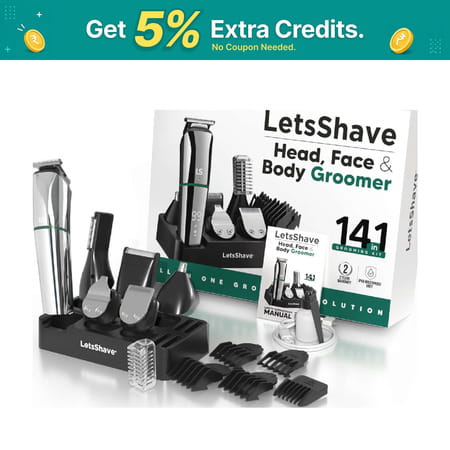 Letsshave All In One Body Groomer For Men