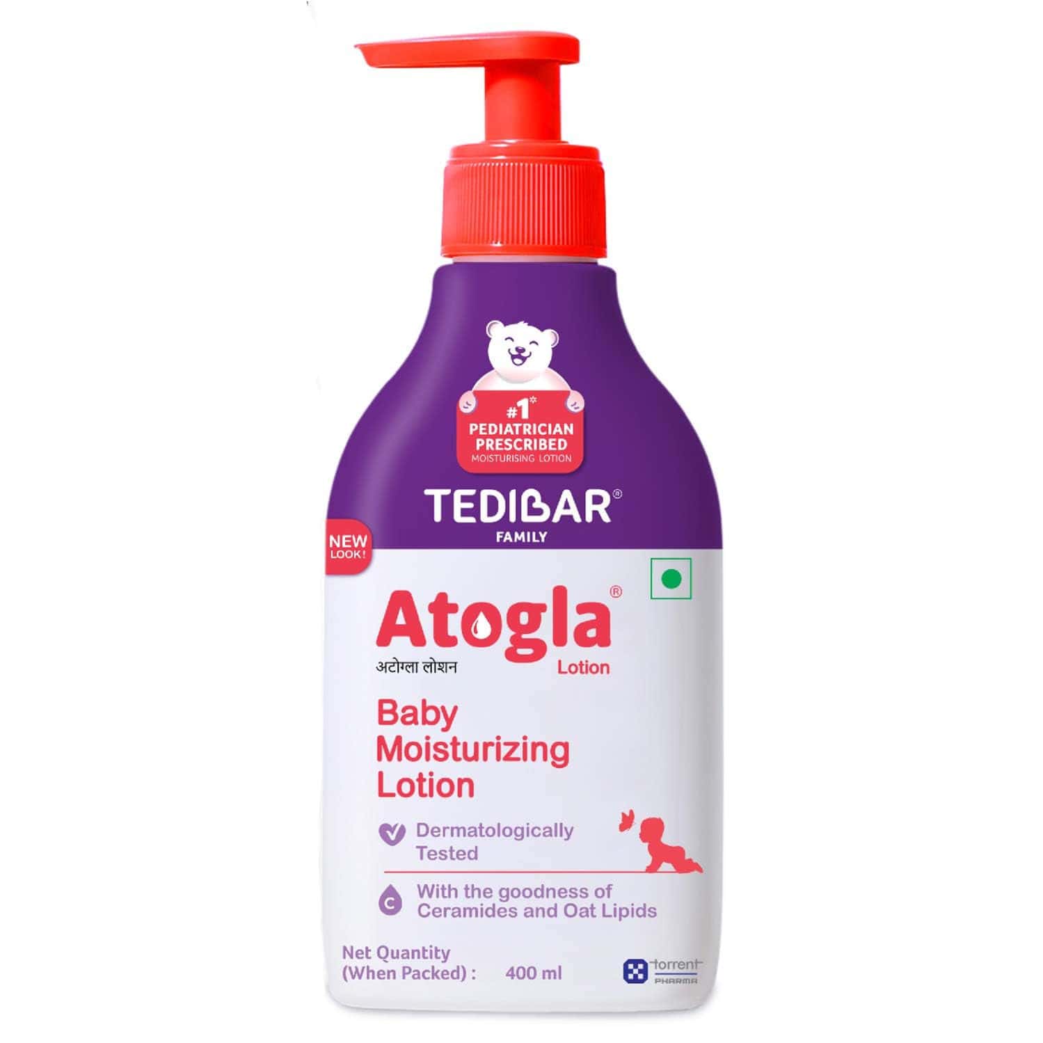 Tedibar Atogla Baby Lotion 400ml | Allantoin | Hypoallergenic | Dermatologically Tested