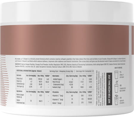 Healthkart Hk Vitals Skin Radiance Marine Collagen | Lemon 100gm & Sipper Bottle | Grey 300ml