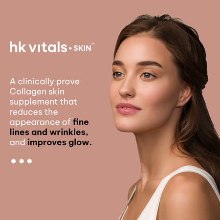 Healthkart Hk Vitals Skin Radiance Marine Collagen | Lemon 100gm & Sipper Bottle | Grey 300ml