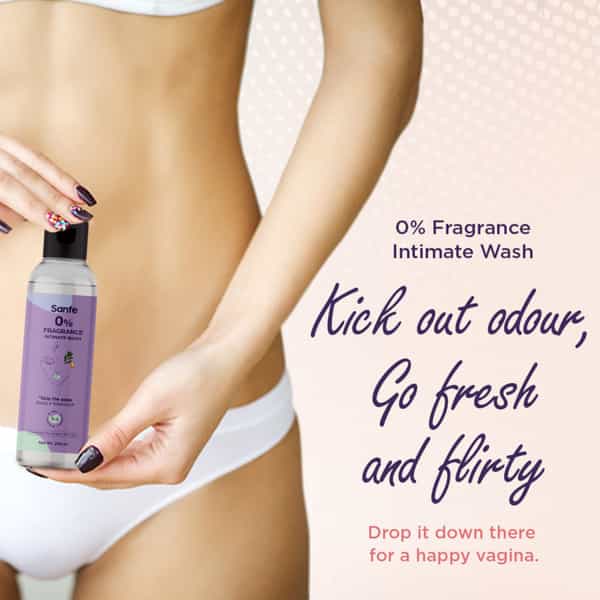 Sanfe Intimate Wash 0% Fragrance- Mild Soothing And Gentle - 200 Ml