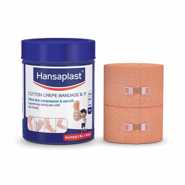 Hansaplast Soft Cotton Pain Relief Crepe Bandage (6Cmx4mtr)