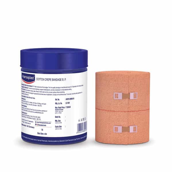 Hansaplast Soft Cotton Pain Relief Crepe Bandage (6Cmx4mtr)