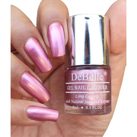 Debelle Nail Polish Combo Set Of 6,Wine Red, Metallic Pink, Metallic Wine Metallic Beige, 48 Ml