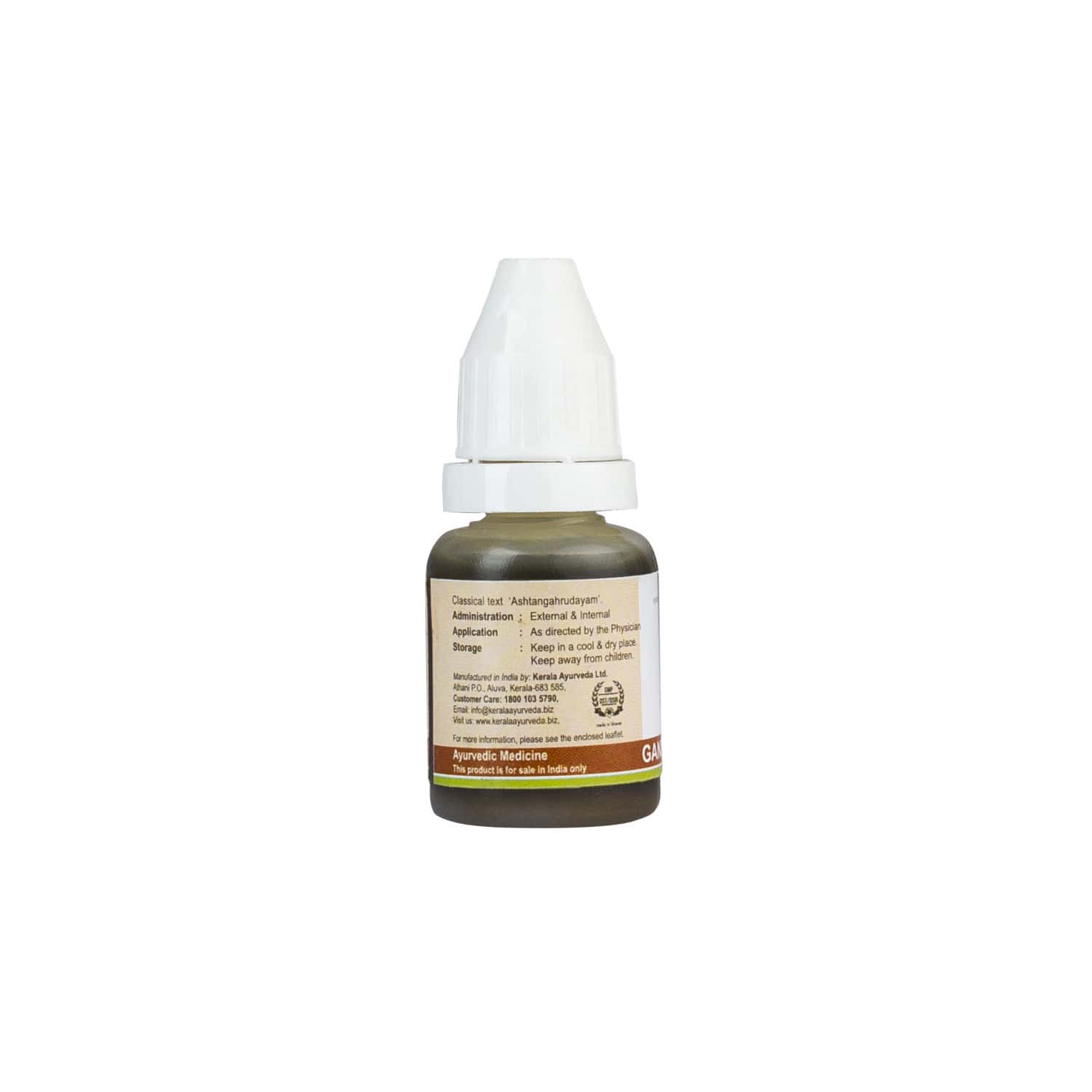Buy KERALA AYURVEDA GANDHA THAILAM(10 ML) PACK OF 3 Online & Get Upto