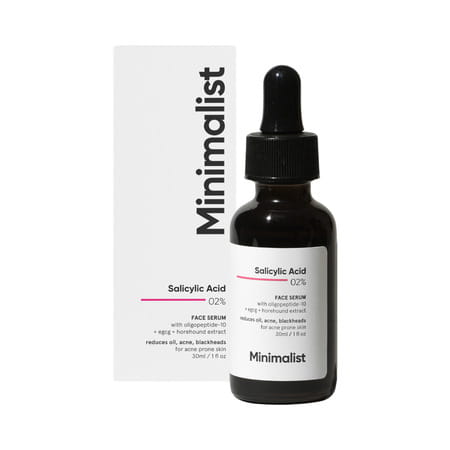 Minimalist Salicylic Acid 2%Serum For Blackheads Pore Tightening Oil Control &Acne Breakouts(30ml)
