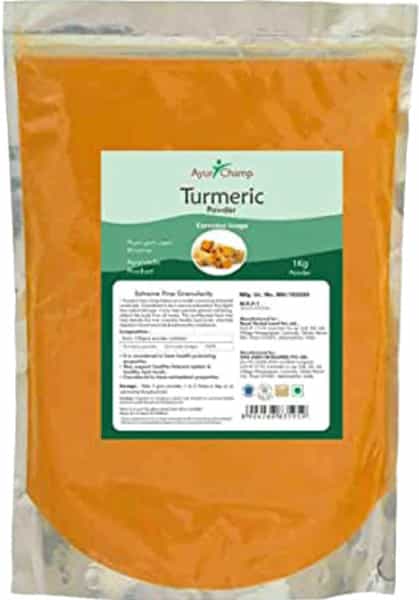 Ayur Champ Turmeric Powder | Haldi Rhizome Curcuma Longa Powder - 1 Kg