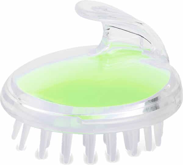 Streak Street Lime And Lemony Green Hair Scalp Massager And Shampoo Brush