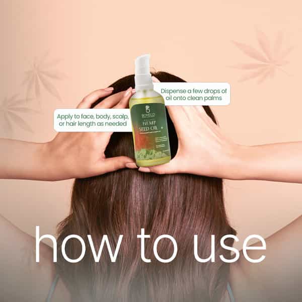 Boheco Himalayan Cold-Pressed Hemp Seed Oil | Multipurpose For Boosting Skin | Hair Health | 100 Ml
