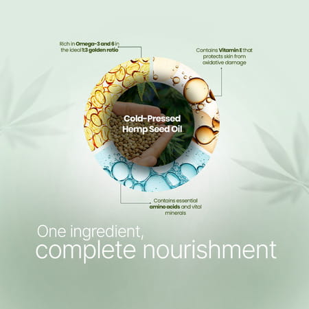 Boheco Himalayan Cold-Pressed Hemp Seed Oil | Multipurpose For Boosting Skin | Hair Health | 100 Ml