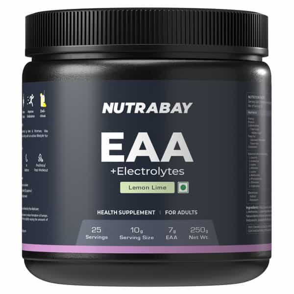 Nutrabay Pro Eaas With Electrolytes (Essential Amino Acids) Lemon Lime - 250G