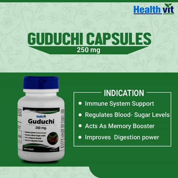 Healthvit Guduchi 250 Mg -60 Capsules