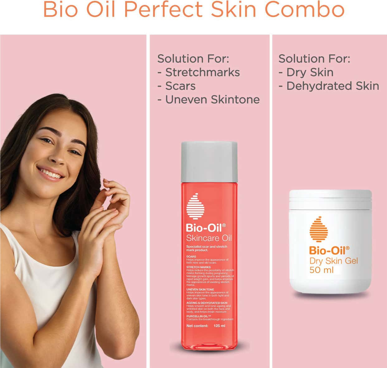 Buy BIO OIL PERFECT SKIN COMBO SKINCARE OIL AND DRY SKIN GEL FACE