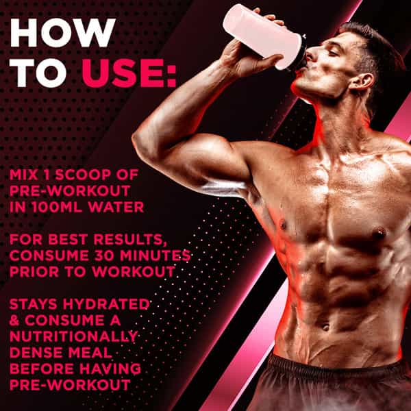 Dr. Morepen Muscle Food Pre Workout For Strength & Energy Berry Burst - 250G