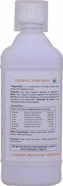 Herbal Hills Digeshills Herbal Shots 500Ml (Pack Of 4) Healthy Digestion
