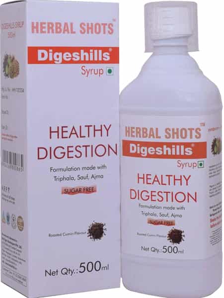 Herbal Hills Digeshills Herbal Shots 500Ml (Pack Of 4) Healthy Digestion