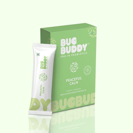 Bug Buddy Peaceful Calm | Non-Habit Forming | For Restful Sleep/Stress Relief | 15 Days Pack