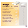 Betterhood Pack Of 2 White Memory Foam Ergonomic Dual Height Cervical Sleep Pillow (Medium)
