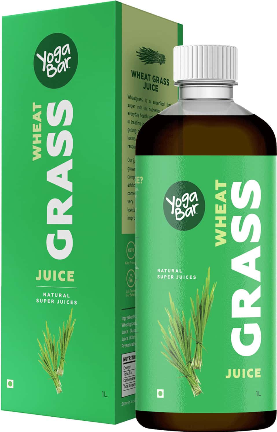 Buy YOGABAR WHEAT GRASS JUICE (1 L BOTTLE) Online & Get Upto 60 OFF at PharmEasy